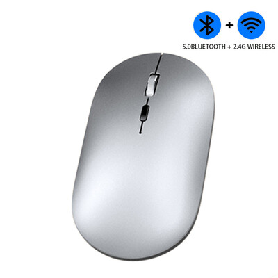 X2 bezvadu Bluetooth pele divējāda režīma 2,4 g klēpjdatora galddatora planšetdatora DPI regulējama klusa C tipa uzlādes porta pele