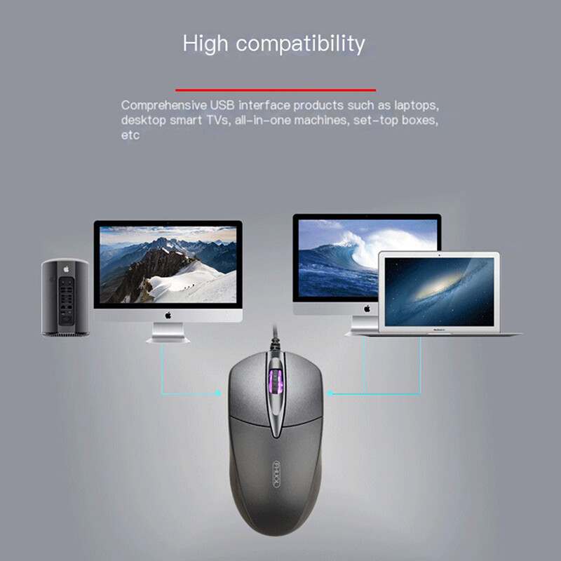 Mouse nou pentru jocuri cu fir, 3 butoane, 1600 DPI, USB, mouse pentru computer, pentru birou, pentru afaceri, silențios, pentru computer, laptop, notebook