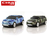 CHYI belaidė mini automobilio formos kompiuterio pelė Ergonomiška USB optinis kompiuteris Mause mielas kamufliažinis SUV automobilio dovanų LED pelės vaikams nešiojamas kompiuteris
