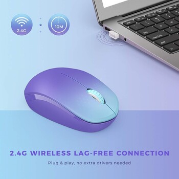 Ασύρματο ποντίκι Seenda 2,4 Ghz USB Mini Cute Office Silent οπτικά φορητά ποντίκια για φορητό υπολογιστή PC Mac Vista Tablet Windows