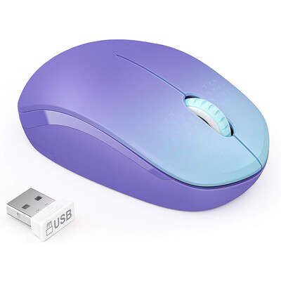 Seenda 2.4 Ghz USB Cordless Mouse Mini Cute Office Silent Optical Portable Mice For Laptop Computer PC Mac Vista Tablet Windows