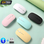Mouse Bluetooth fără fir reîncărcabil Mouse portabil, silențios, ergonomic, pentru computer iPad, laptop, tabletă, telefon, mouse pentru jocuri de birou