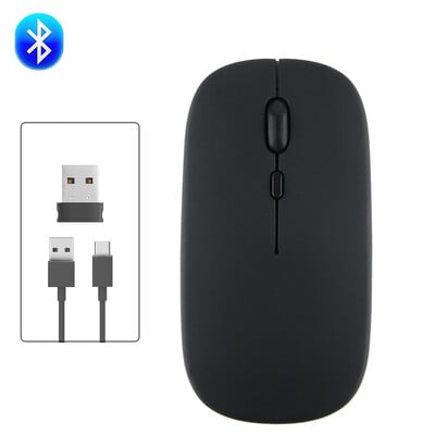 Mouse Bluetooth fără fir reîncărcabil Mouse portabil, silențios, ergonomic, pentru computer iPad, laptop, tabletă, telefon, mouse pentru jocuri de birou