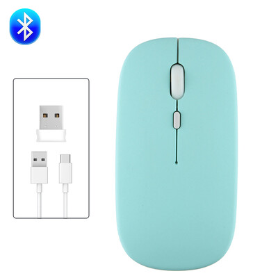 Mouse Bluetooth fără fir reîncărcabil Mouse portabil, silențios, ergonomic, pentru computer iPad, laptop, tabletă, telefon, mouse pentru jocuri de birou