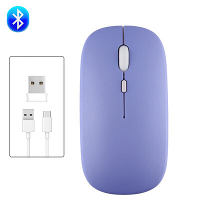 Mouse Bluetooth fără fir reîncărcabil Mouse portabil, silențios, ergonomic, pentru computer iPad, laptop, tabletă, telefon, mouse pentru jocuri de birou