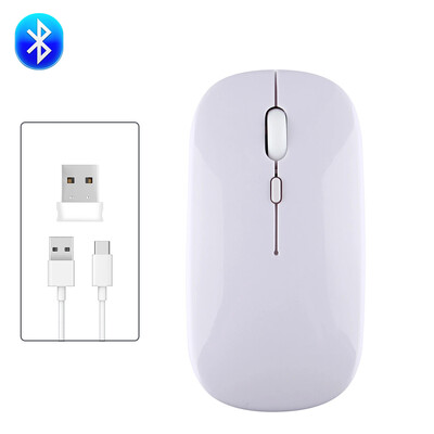 Mouse Bluetooth fără fir reîncărcabil Mouse portabil, silențios, ergonomic, pentru computer iPad, laptop, tabletă, telefon, mouse pentru jocuri de birou