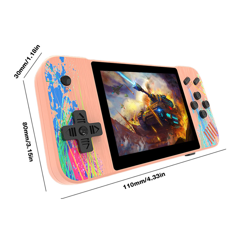 Retro delninė vaizdo žaidimų konsolė 3,5 colio LCD ekranas AV išvestis Klasikinis vaizdo žaidimų grotuvas 800 žaidimų dovana vaikams suaugusiems