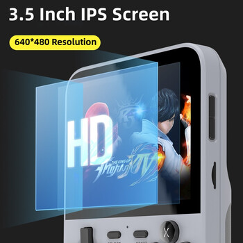 D007 Plus/ X6 3,5 ιντσών IPS Screen Handheld Game Players Dual Joystick 10000+ Game Retro Devices Φορητές κονσόλες παιχνιδιών