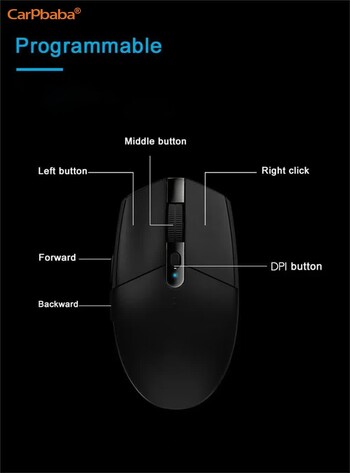 Carpbaba G304 LIGHTSPEED Wireless Gaming Mouse 12000 DPI Ασύρματο ποντίκι Αξεσουάρ φορητού υπολογιστή NoDriver Έκδοση PC Gamer ποντίκι gamer