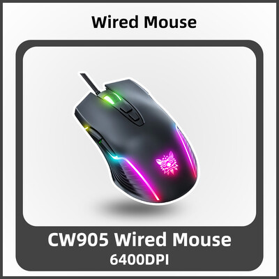 ONIKUMA programavimo mygtukai Dinaminis RGB Ergonomiškas dizainas Pelės žaidimų pelė Reguliuojama 6400 DPI 6 7 nešiojamiesiems kompiuteriams