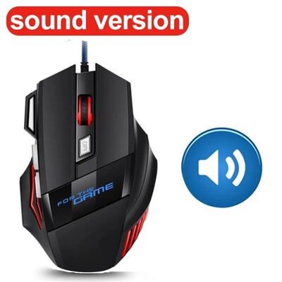Mouse pentru jocuri cu fir Mouse pentru computer Mouse cu iluminare din spate RGB Mouse ergonomic silențios LED LED 7 butoane Mouse USB Mut pentru PC, laptop, jocuri
