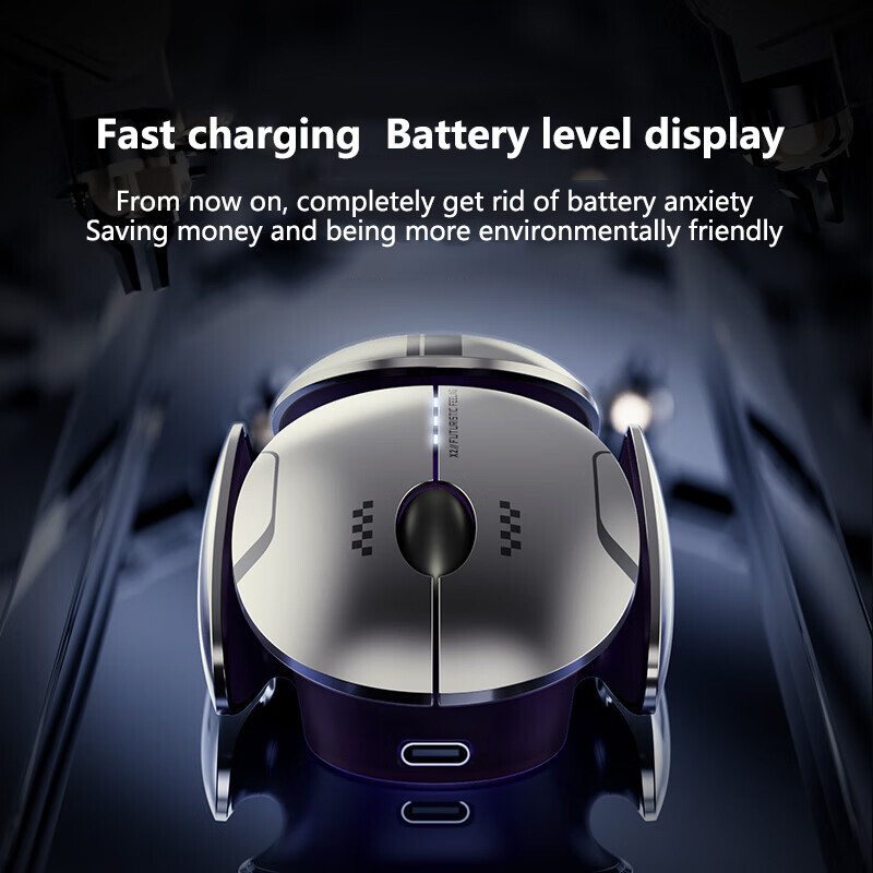 Inphic X2 vaikne Bluetooth-hiir metallist alusega laetav juhtmevaba mänguhiir arvuti sülearvuti kontorimängu jaoks