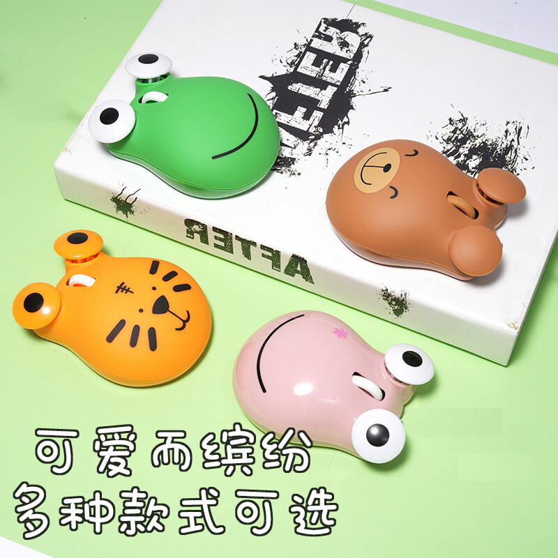 Сладка анимационна детска мишка, жична тигър, студентска мишка, преносим компютър, творчески подаръци