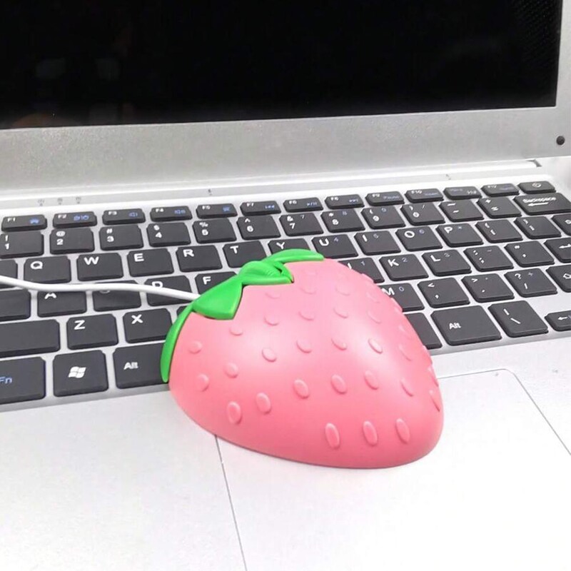 Slatki mini Strawberry žičani miš USB optički miševi za prijenosno računalo Gamer Girl Strawberry računalni miš Gaming O2t2