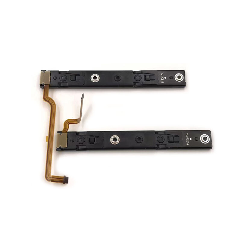 Originaalosa parem ja vasak liugsiin koos painduva kaabli kinnitusosaga Nintendo Switchi OLED-konsooli NS ümberehitusraja jaoks