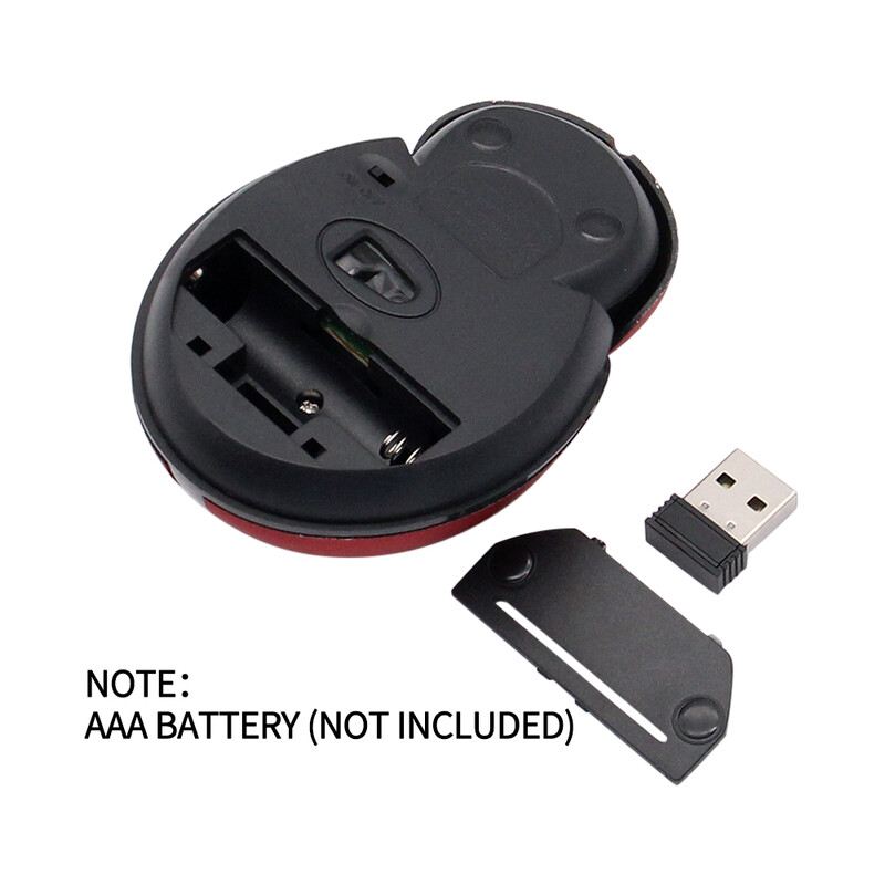 Bežični mini miš za životinje, prijenosni kreativni laserski ergonomski računalni miš u obliku bubamare za stolno računalo, prijenosno računalo