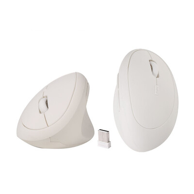HKXA 2.4G bežični okomiti miš, ergonomski USB miš, 1600 DPI, uredski miš, ružičasti 6D, mini tihi igrački miš za računalo, prijenosno računalo
