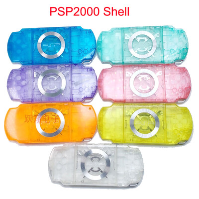 Кристални цветове за PSP2000 PSP 2000 2006 Игрова конзола Смяна на черупката с пълен капак на корпуса с комплект бутони