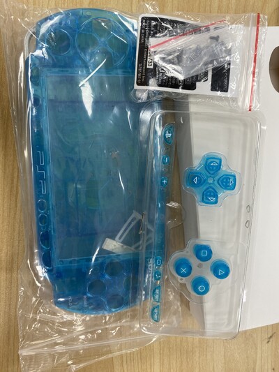 Kristāla krāsas priekš PSP2000 PSP 2000 2006 spēļu konsoles apvalka nomaiņas pilna korpusa vāka futrālis ar pogu komplektu