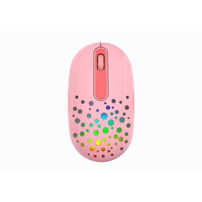 Kompaktni 2.4G/BT3.0/5.0 Bluetooth bežični miš 2400 DPI, podesivo tiho LED svjetlo koje teče, otporno na znoj, za prijenosno računalo