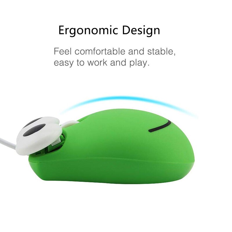 Miela mini 3D laidinė pelė animacinių filmų gyvūnų dizaino Kawaii pelės mažos varlės meškiuko formos nešiojamos pelės nešiojamam kompiuteriui, dovanėlė vaikui