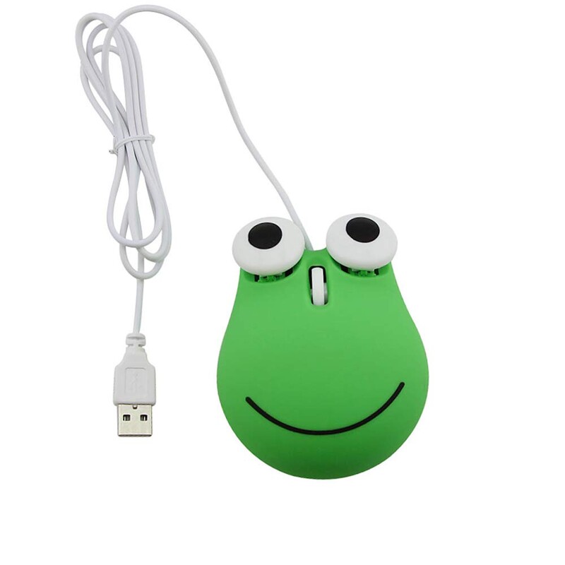 Miela mini 3D laidinė pelė animacinių filmų gyvūnų dizaino Kawaii pelės mažos varlės meškiuko formos nešiojamos pelės nešiojamam kompiuteriui, dovanėlė vaikui