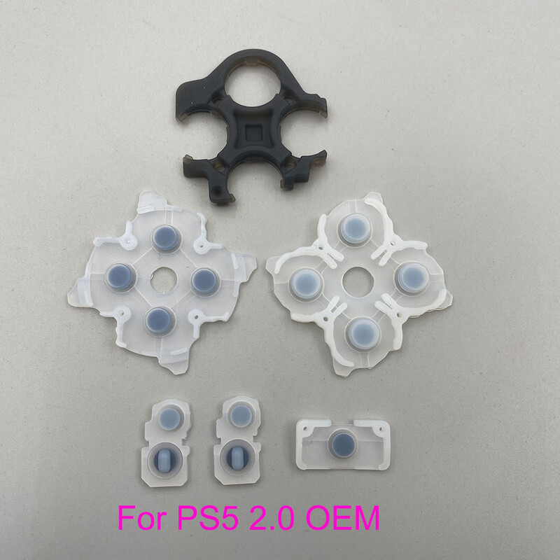 Izvorni & OEM V 1 V2 za PS5 vodljiva gumena brtva zamjenski dio LR ABXY tipka za PlayStation 5 kontroler D-Pad