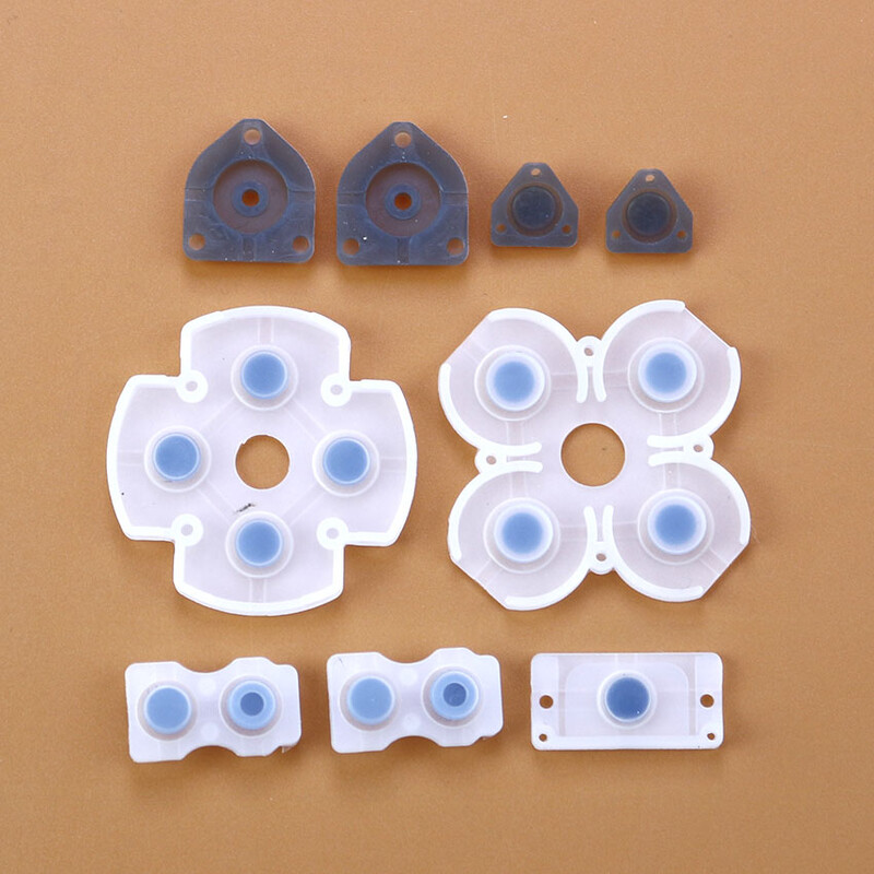 JCD за PS4 JDM-001/010 JDS-030/040/050/055 Силиконов проводим гумен бутон D Pad за PS5 PS4 Pro PS3 PS2 PSP1000 контролер