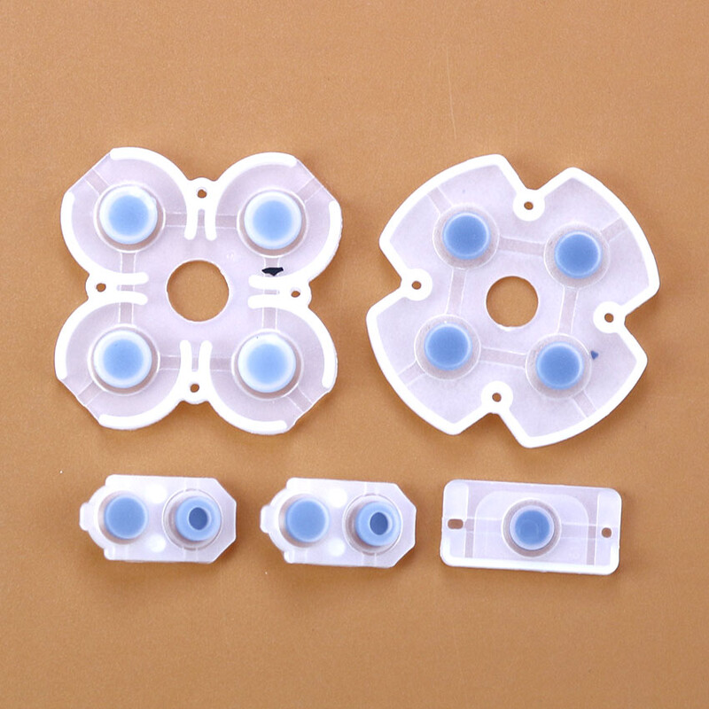 JCD за PS4 JDM-001/010 JDS-030/040/050/055 Силиконов проводим гумен бутон D Pad за PS5 PS4 Pro PS3 PS2 PSP1000 контролер