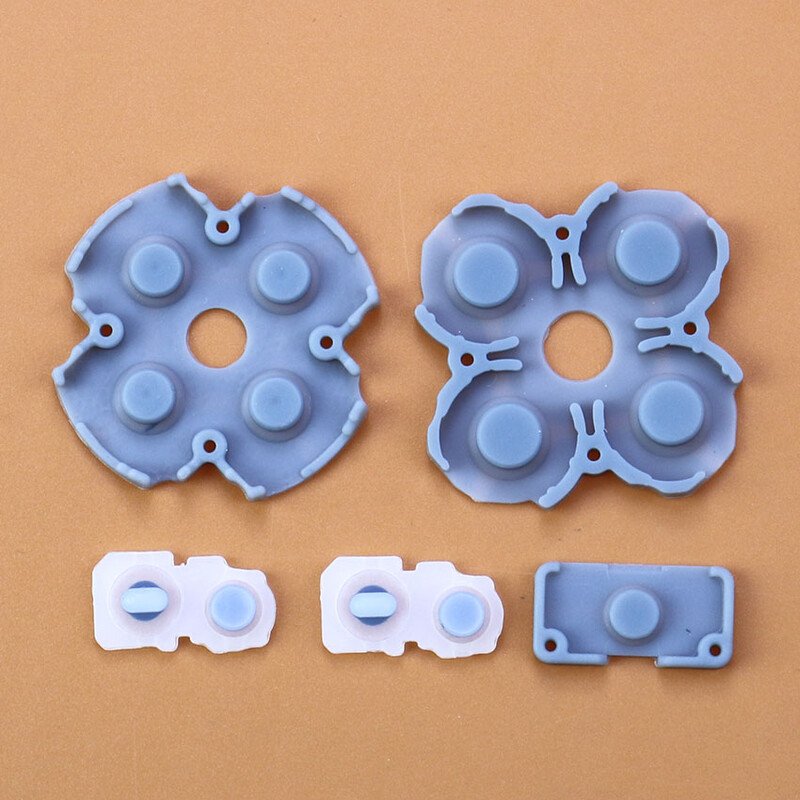 JCD за PS4 JDM-001/010 JDS-030/040/050/055 Силиконов проводим гумен бутон D Pad за PS5 PS4 Pro PS3 PS2 PSP1000 контролер