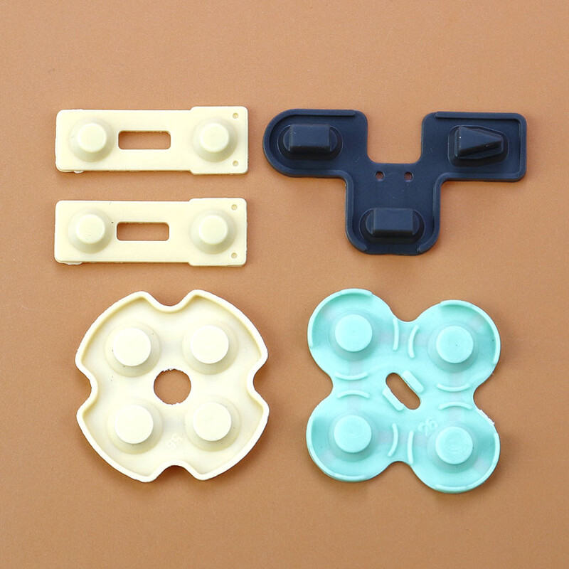 JCD за PS4 JDM-001/010 JDS-030/040/050/055 Силиконов проводим гумен бутон D Pad за PS5 PS4 Pro PS3 PS2 PSP1000 контролер