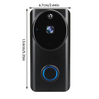 Visual Wireless Doorbell WiFi Outdoor HD Camera Security Κουδούνι πόρτας Βίντεο ενδοεπικοινωνία Φωνητική αλλαγή Οθόνης σπιτιού Πόρτα για τηλέφωνο