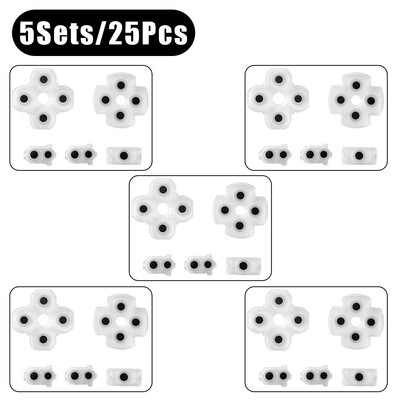 10 комплекта/5/1 комплект силиконови проводими гумени подложки за PS4 контролер, резервна част за ремонт на бутони за PS 4