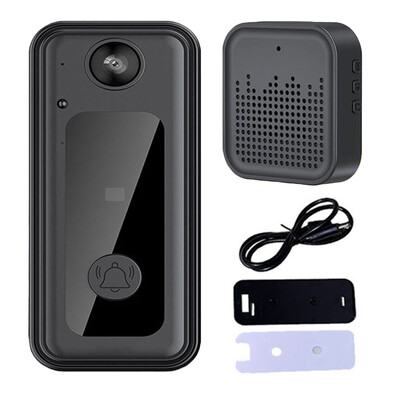 V5 Wifi belaidis išmanusis durų skambutis Night Vision 720P balso ir vaizdo domofonas durų skambutis PIR judesio aptikimo saugos durų telefono kamera