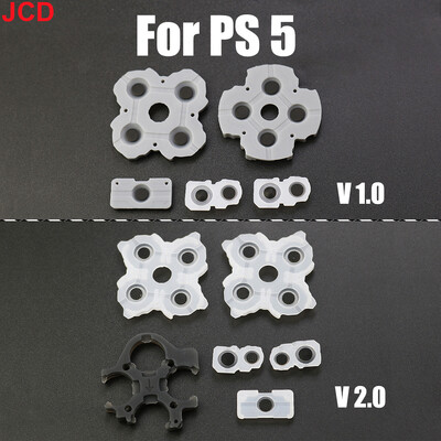 JCD 1 комплект силиконова проводима гумена лепилна подложка с бутони Клавиатури за PS5 1.0 2.0 V1 V2 BDM-020 Контролер Аксесоари за геймпад