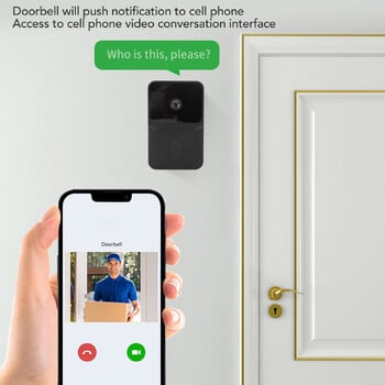 Κουδούνι ασφαλείας Video Doorbell 2 Way Talk HD IR Night Vision WiFi Κάμερα ενδοεπικοινωνίας Doorbell με 19 ήχους κλήσης για το σπίτι διαμέρισμα