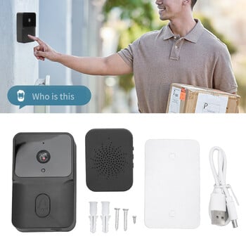 Κουδούνι ασφαλείας Video Doorbell 2 Way Talk HD IR Night Vision WiFi Κάμερα ενδοεπικοινωνίας Doorbell με 19 ήχους κλήσης για το σπίτι διαμέρισμα