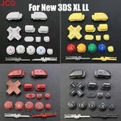 JCD 1 rinkinys naujam 3DSXL 3DSLL pagrindiniam kompiuteriui Visas komplektas Pilnas D Pad ABXYLR ZL ZR Pagrindinis maitinimo mygtukų įjungimas, skirtas naujam 3DS XL LL