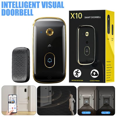 WiFi Video Doorbell 720P Ασύρματη Θυροτηλεόραση Θυροτηλέφωνο Θυροτηλεφώνου Κάμερα IR Night Vision Motion Detection Ασφάλεια σπιτιού Τηλέφωνο ενδοεπικοινωνίας