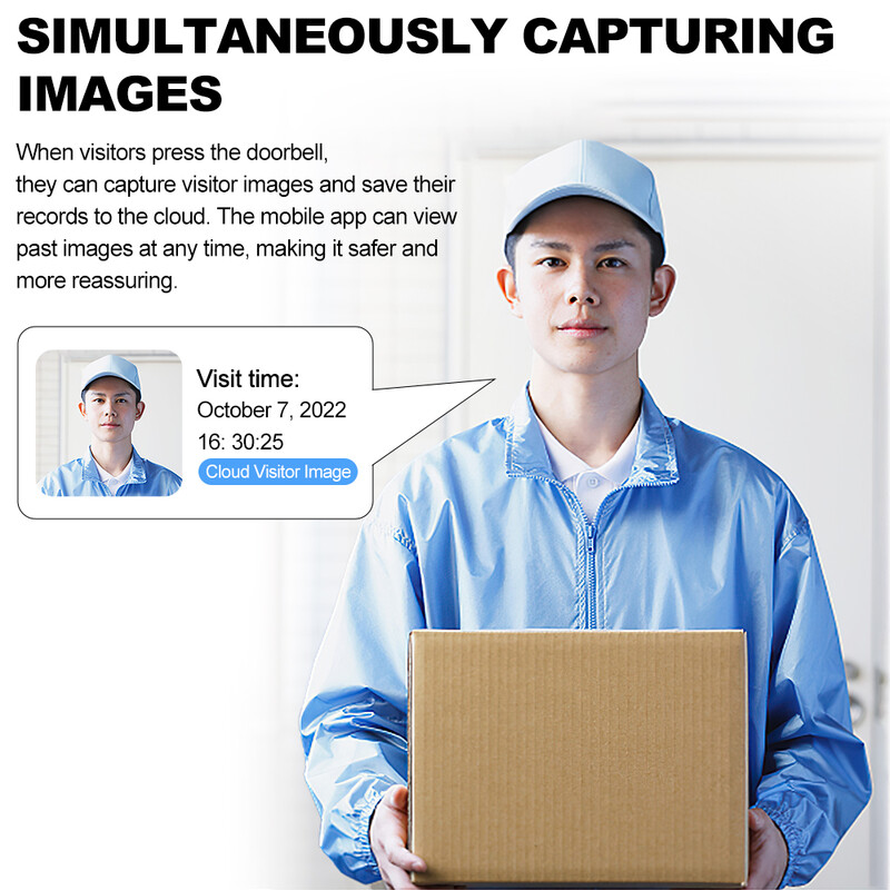 WiFi видео звънец 720P Безжичен видео домофон Камера за звънец IR нощно виждане Откриване на движение Домашна сигурност Телефон домофон