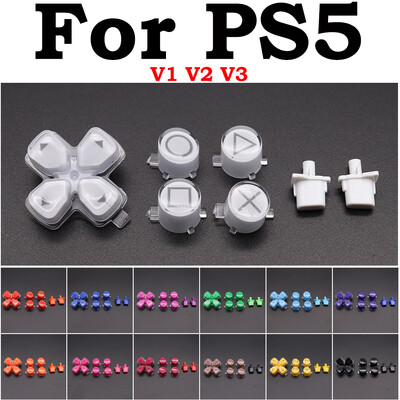 За PS5 Controller Replacement Dpad и ABXY Jelly Button Trigger Key Ремонтни части За PS5 V1 V2 V3 опция и бутони за споделяне