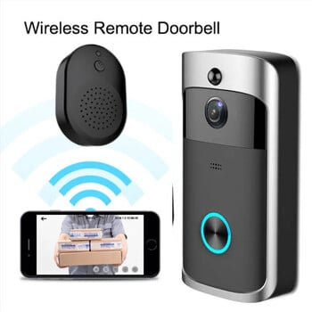 Βίντεο Doorbell Camera HD IR Συναγερμός WiFi Doorbell Ασύρματο χειριζόμενο ανιχνευτή κίνησης ήχου και ηχείου Night Vision για iOS και Android