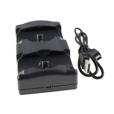 1 gab 2in1 PS3 lādētāja stacijas turētājs Sony PS3 MOVE bezvadu kontrollerim kreisās puses labās puses uzlādes dokstacijai