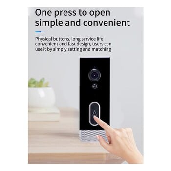 Tuya Smart Doorbell Camera Αδιάβροχη Wifi Video θυροτηλέφωνο 1080P Προστασία εξωτερικού χώρου Αμφίδρομη Audio EU PLUG B