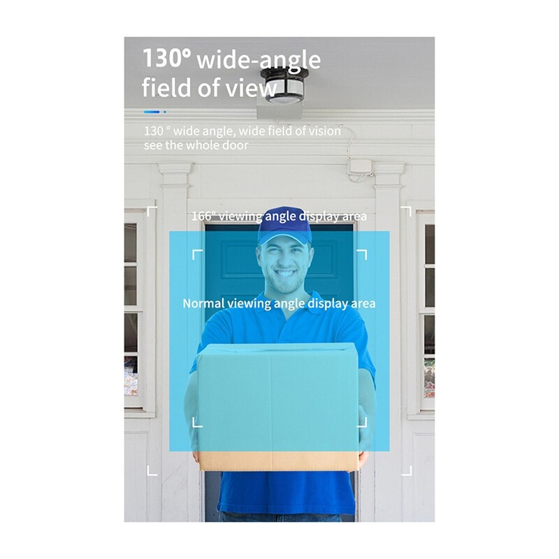 Tuya nutika kodu uksekellakaamera veekindel WiFi-video sisetelefon 1080P välimine turvakaitse kahesuunaline heli EU PLUG B