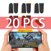 20 tk uus sõrmekattega mängukontroller, mis sobib PUBG Anti Sweat Scratch puuteekraaniga mängu sõrme pöidlakaitsekindale