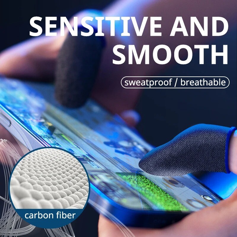 20 tk uus sõrmekattega mängukontroller, mis sobib PUBG Anti Sweat Scratch puuteekraaniga mängu sõrme pöidlakaitsekindale