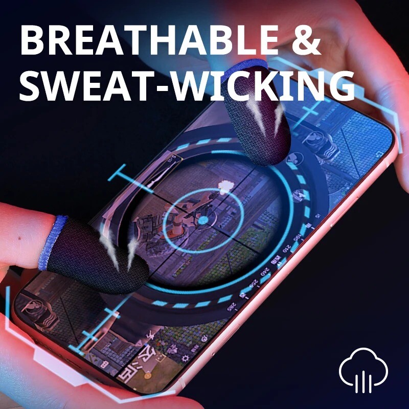 20 tk uus sõrmekattega mängukontroller, mis sobib PUBG Anti Sweat Scratch puuteekraaniga mängu sõrme pöidlakaitsekindale