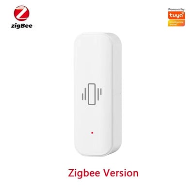 Senzor de vibrație inteligent Tuya WiFi/Zigbee Protecție de securitate la domiciliu Aplicație Smart Life Telecomanda în timp real Alarma de șoc Înregistrare istorică
