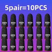 5 pari=10 komada Rukavice za prste za igranje telefona Rukavice za upravljanje rukom Rukavice protiv znojenja Prozračna bešavna navlaka za prste s dodirnim zaslonom